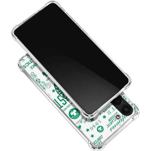 NBA Boston Celtics Historic Blast Galaxy S24 FE Clear Case